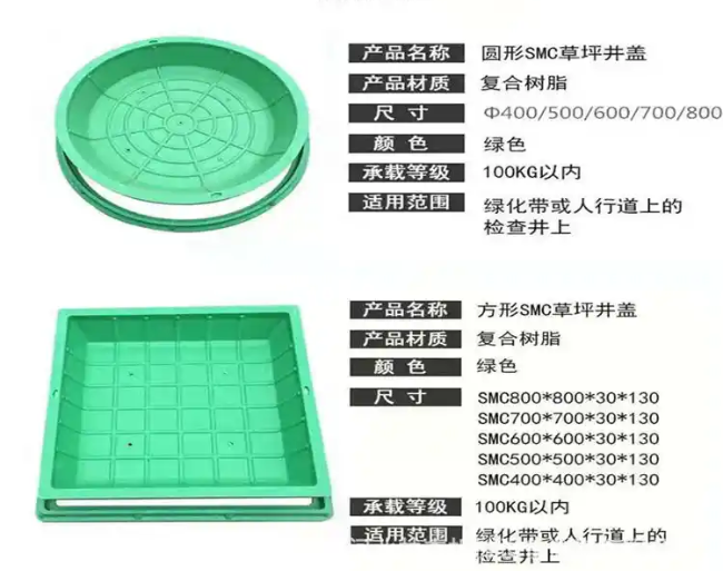 歙县树脂复合种植井盖展示